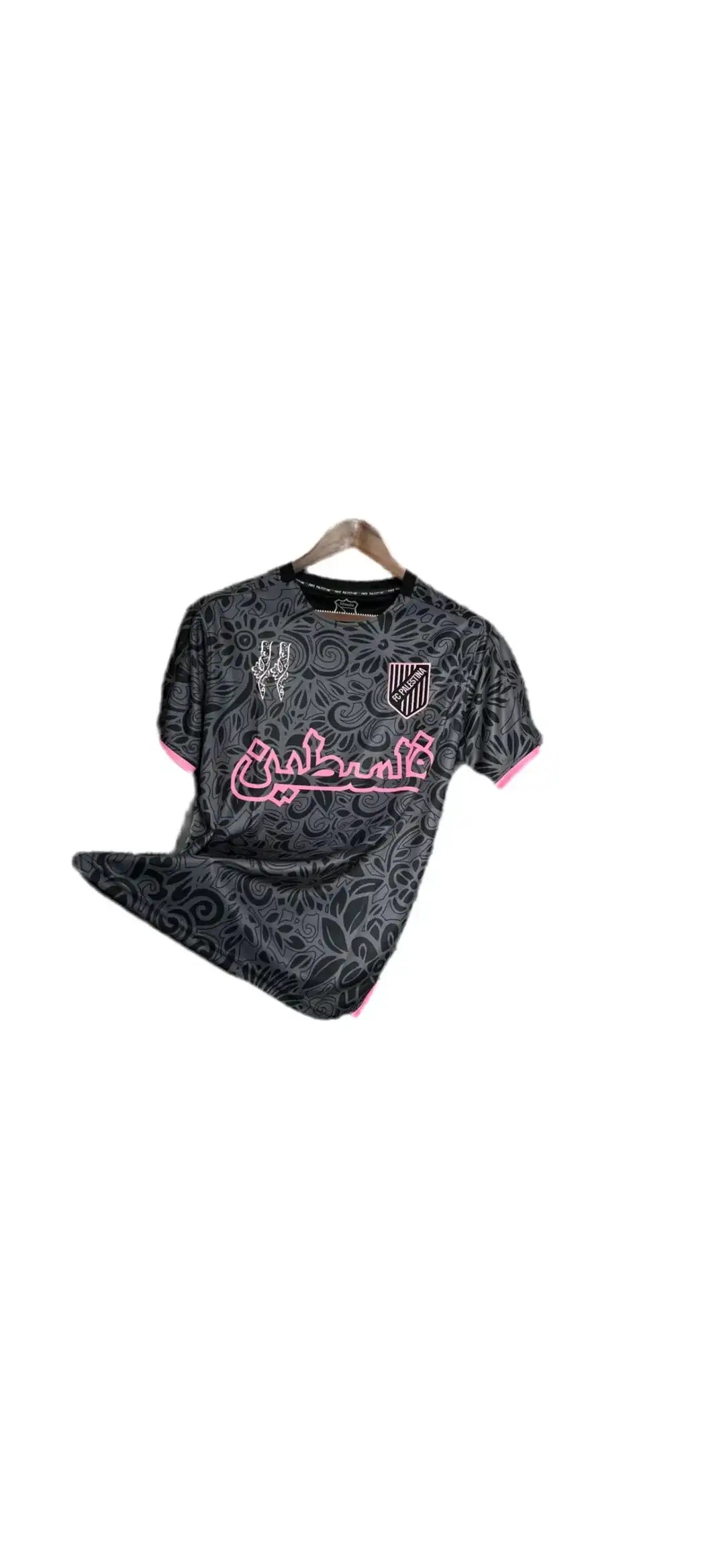Maillot Palestine Noir & Rose - AI ORIZON